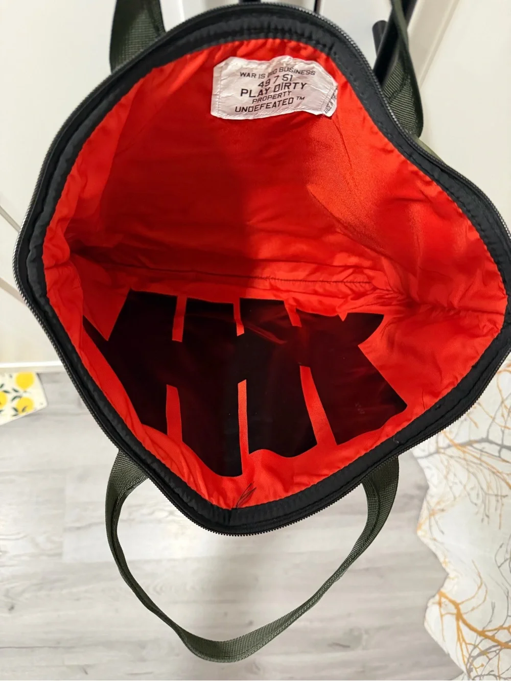 Undefeated Men's Tote Bag - Durable Nylon Carryall
